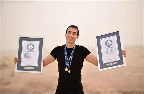 Egyptian Multi-Time Guinness World Records Titleholder Secures Another One in Front of Hibs Temple in Egypt