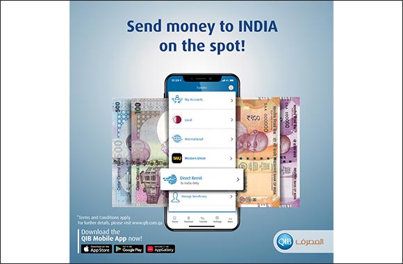 QIB Introduces Direct Remit Service to India through QIB Mobile App
