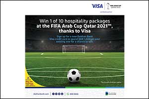 Dukhan Bank Partners with Visa to Offer Hospitality Packages for FIFA Arab Cup Qatar 2021�