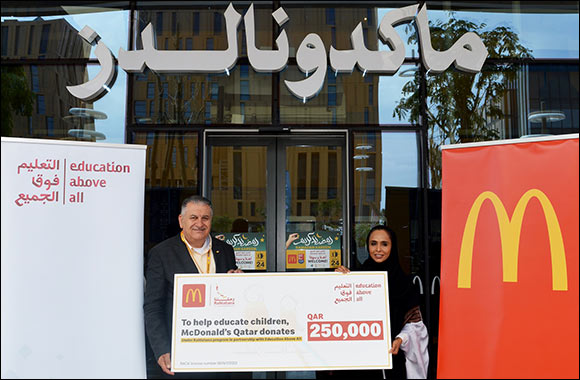 McDonald's Qatar Raises 250,000 QAR to Educate Children