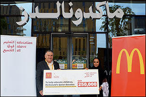 McDonald's Qatar Raises 250,000 QAR to Educate Children