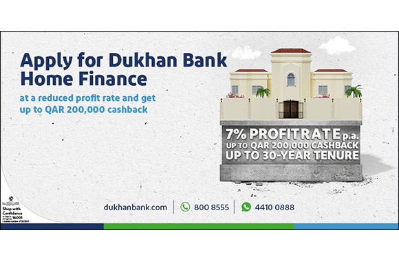 Dukhan Bank Unveils Home Finance Campaign with Up to QAR 200,000 Cashback for Customers