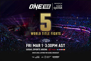 ONE Championship Returns to Middle East with ONE 166: Qatar on March 1 at Lusail Sports Arena
