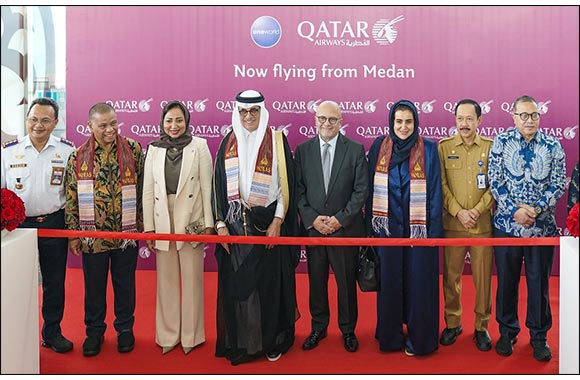 Qatar Airways Touches Down its Inaugural Flight in Medan, Indonesia to Celebrate Successful Conclusion of Qatar-Indonesia 2023 Year of Culture