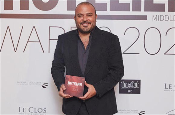 Mikel Ibrahim, Vice President Sales & Marketing for Mondrian Doha and SLS Dubai, named Marketing and PR Person of the Year by Hotelier Middle East
