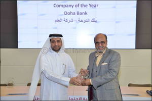Doha Bank honoured with “Company of the Year Award” by Qatar University