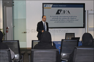 QFBA, in collaboration with CFA Society Qatar, hosted a free CFA Information Session