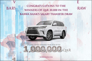 Barwa Bank announces the 4th draw winners  of Salary Transfer campaign