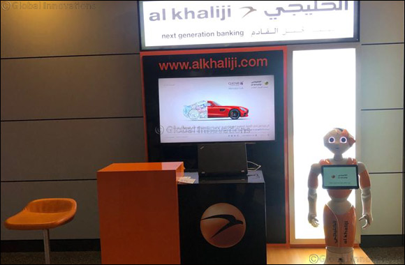 Al Khaliji's Humanoid Robot Noor Introduces Latest Banking Products to HIA Passengers
