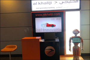 Al Khaliji's Humanoid Robot Noor Introduces Latest Banking Products to HIA Passengers