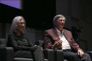 President of the Motion Pictures Academy John Bailey  and Film Editor Carol Littleton speak at NU-Q