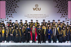 VCUarts Qatar's Graduates Step Into the Future at 2019 Commencement
