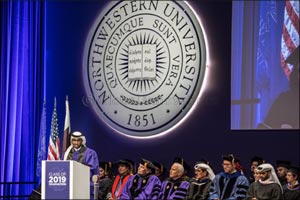 One of NU-Q's first graduates speaks at this year's graduation