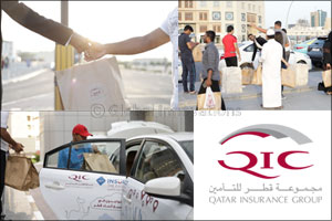 Qatar Insurance distributes Iftar meals at three locations during Ramadan