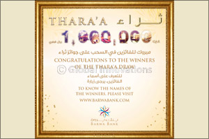 Barwa Bank announces the September draw winners  of its Thara'a savings account prize'