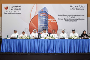 Al Khaliji's Shareholders Meeting  Endorses 2019 Financial Statements and  Approves Distribution of Cash Dividends