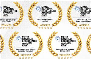 Dukhan Bank Receives 9 Accolades at MEED's Excellence Banking Awards 2022.