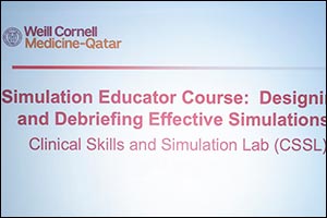 WCM-Q Course Promotes use of Simulations in Healthcare Education'