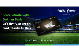 Dukhan Bank Launches Special Edition of FIFA World Cup™ Visa Infinite Credit Card Featuring La'eeb, Thanks to Partnership with Visa