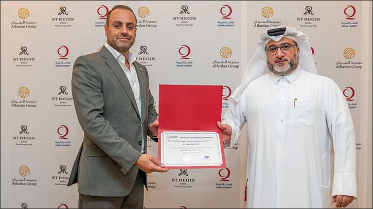 The St. Regis Doha Partners With Qatar Charity To Support The Local Community
