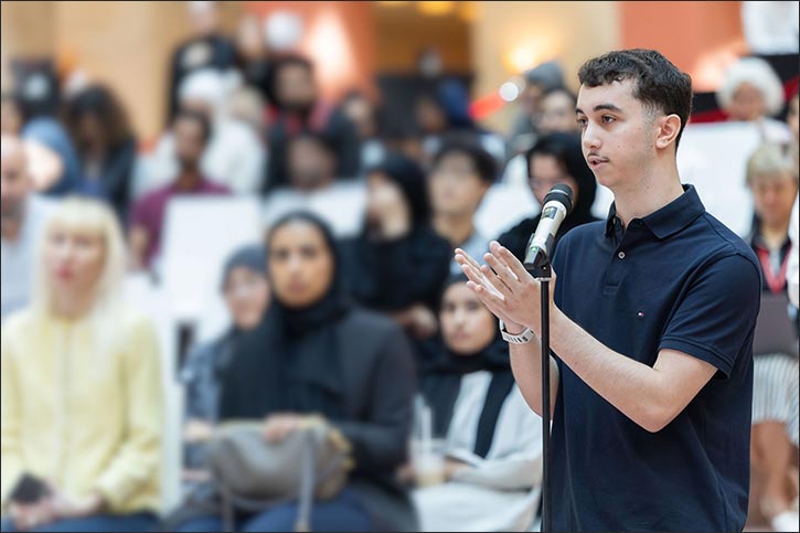 His Excellency the Minister of State for Energy Affairs discusses sustainability, AI, and national capacity building with Carnegie Mellon students