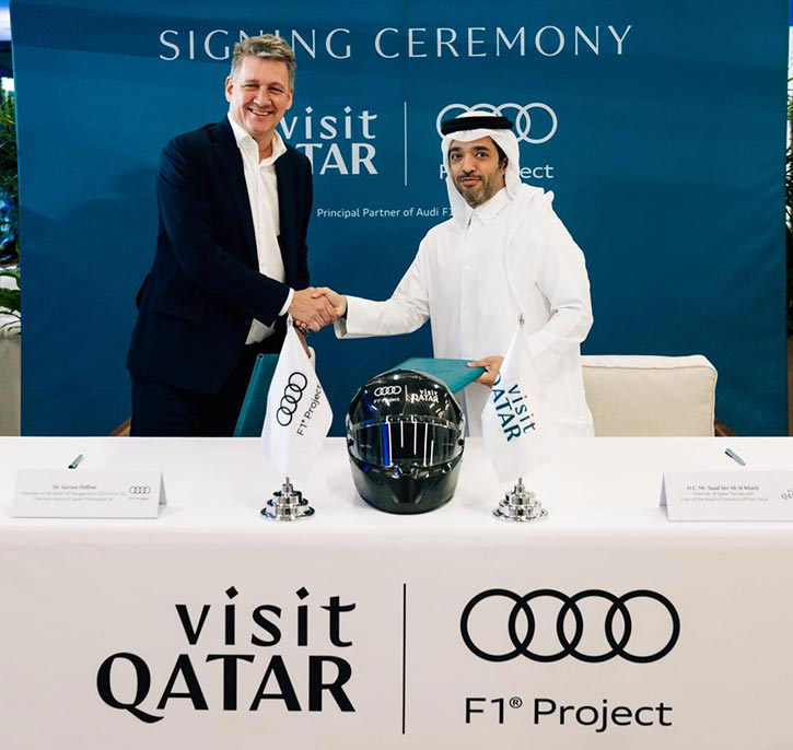Visit Qatar Announces Principal Partnership with the Future Audi F1 Team Ahead of Its 2026 Formula 1 Entry