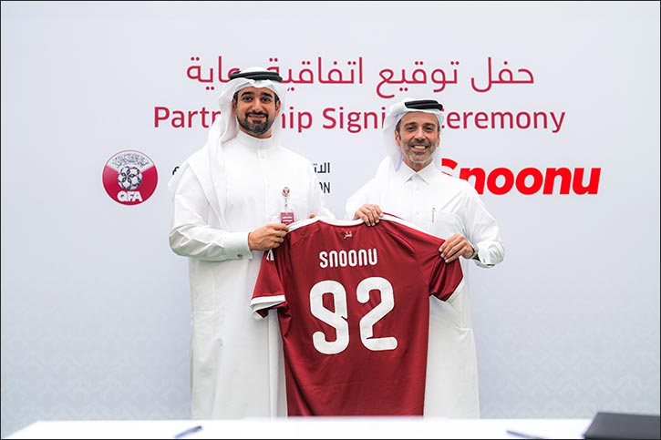 As an Official Sponsor of the National Team for Three Years Snoonu Joins the Qatar Football Association's Official Sponsors