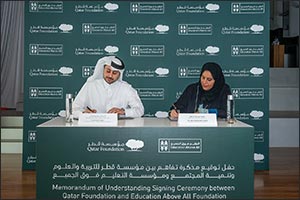 Education Above All Foundation and Qatar Foundation's Pre-University Education Sign Collaboration Agreement to Advance Educational Opportunities Across Qatar