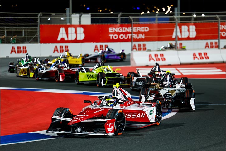 Nissan Formula E Team scores third podium of Season 12 in Jeddah
