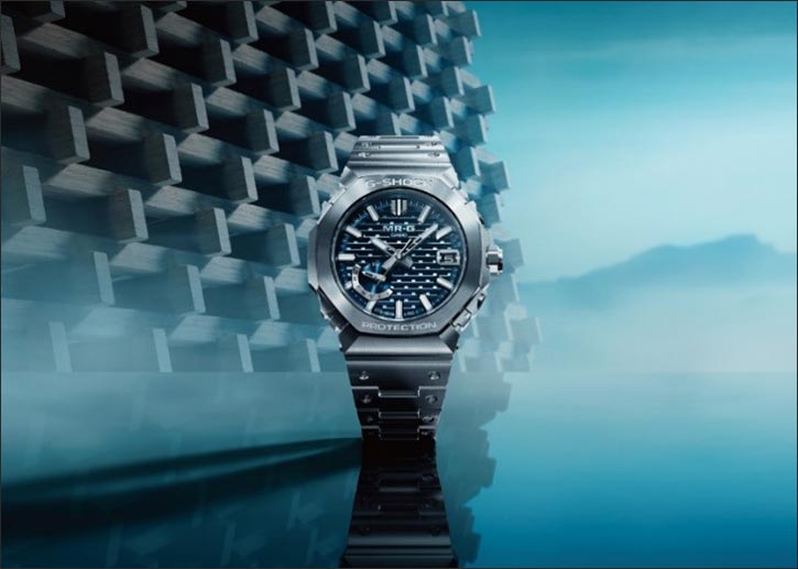 Casio Releases MR-G Featuring Traditional Japanese Hanada-iro Blue
