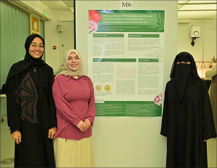 WCM-Q pre-medical students present research posters at annual event