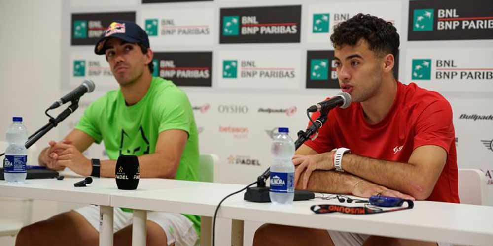 BNL Italy Major Premier Padel, Lebron: 'We want to win'. Augsburger: 'Happy to play alongside Juan'