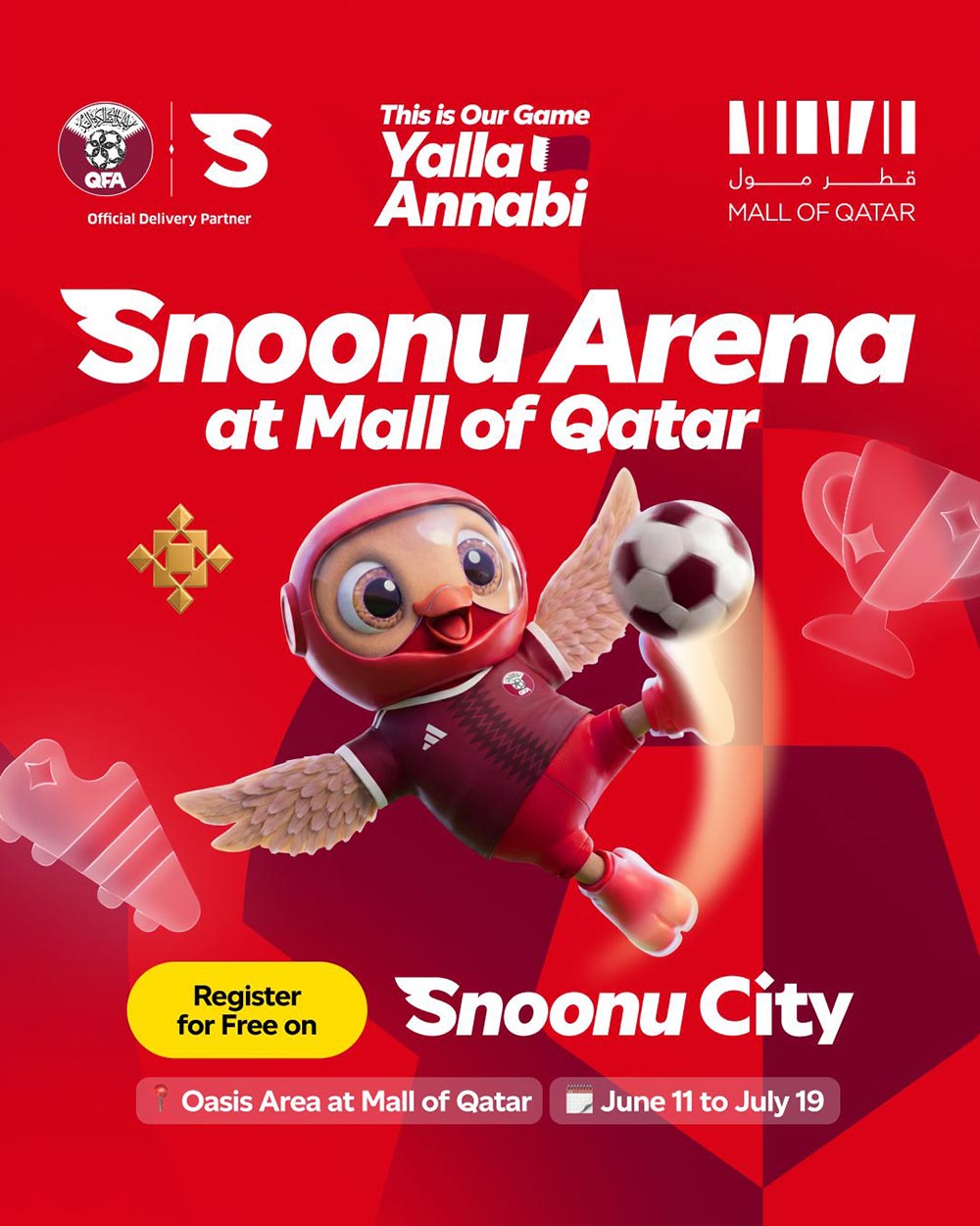 Snoonu and Mall of Qatar launch the most exciting fan zone in Doha for Fifa World Cup 2026�