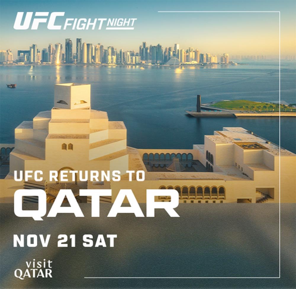 Visit Qatar announces the return of UFC to Doha this November