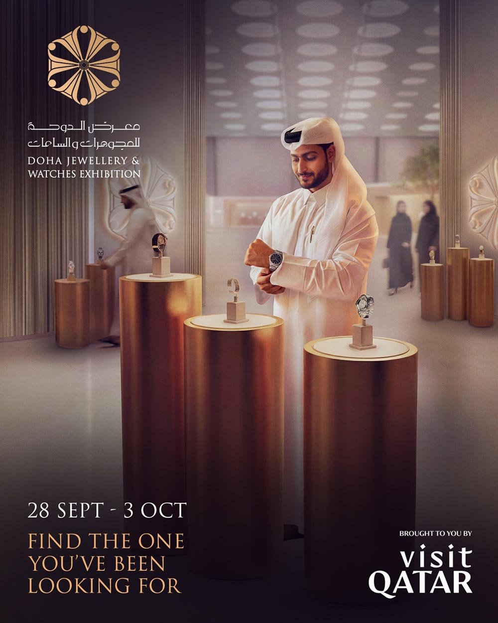 Qatar Tourism prepares to launch the 22nd edition of the Doha Jewellery and Watches Exhibition