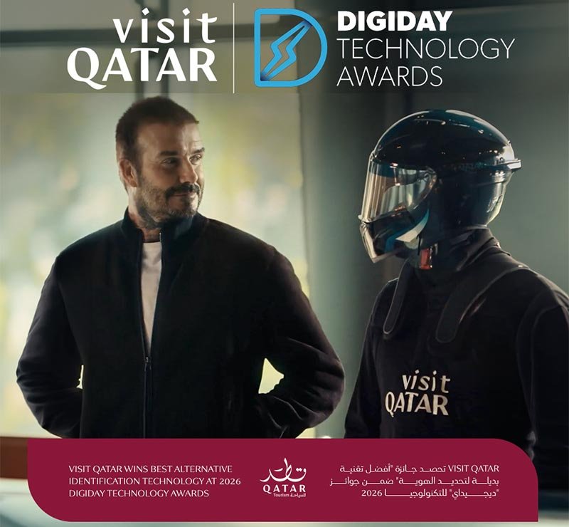 Visit Qatar “Arrivals” Campaign Wins Best Alternative Identification Technology at 2026 Digiday Technology Awards