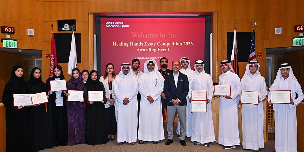 Four high school students triumph in WCM-Q "Healing Hands" essay contest